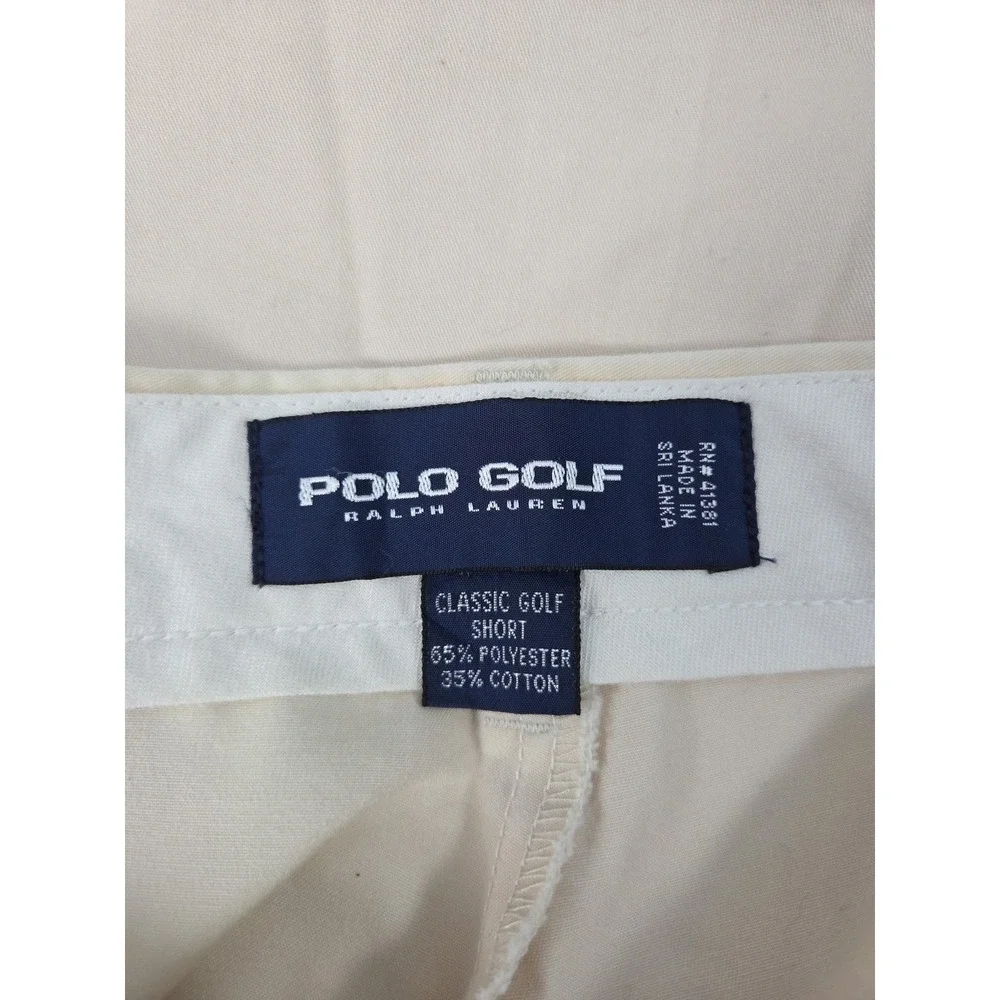 Polo Ralph Lauren Classic Chino‎ Golf Shorts Mens 40 Vintage Crest Logo Y2K